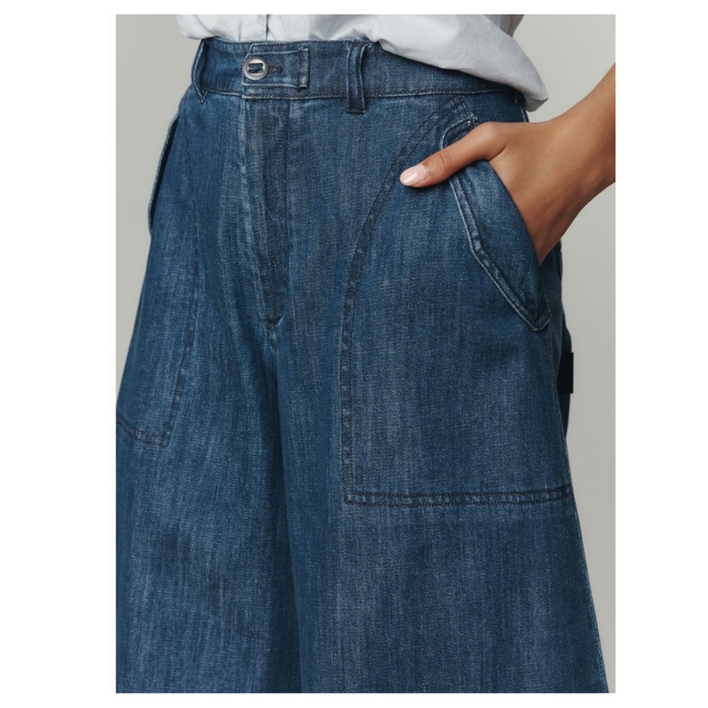 Anthropologie Wide-Leg Denim Jeans in Blue - Picture 5 of 14